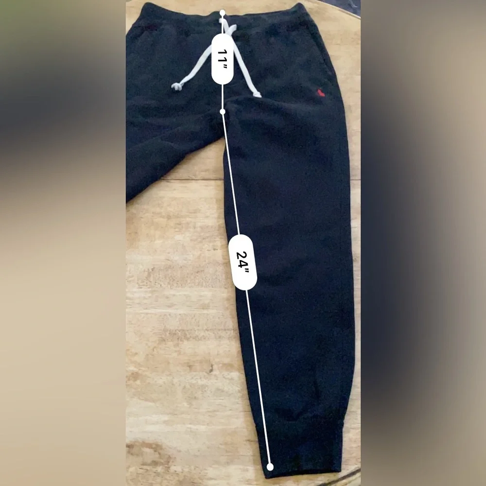 Polo Ralph Lauren Men’s Sz XS Polo‎ Black Fleece Sweatpants